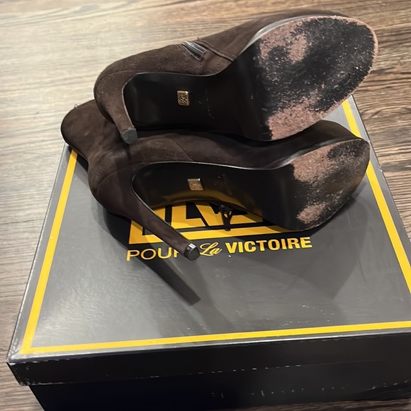 pour la victoire Zane Suede Ankle Boot brown suede - Picture 4 of 4